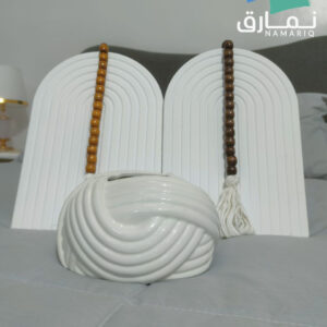 علبة مناديل ضفيرة